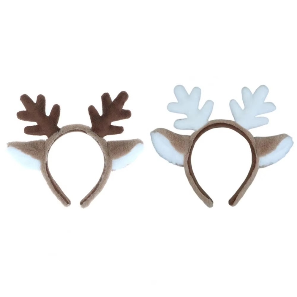 Reindeer Antlers Headband - Zachte Kerst Hoofdband Pluizige Cosplay Prop
