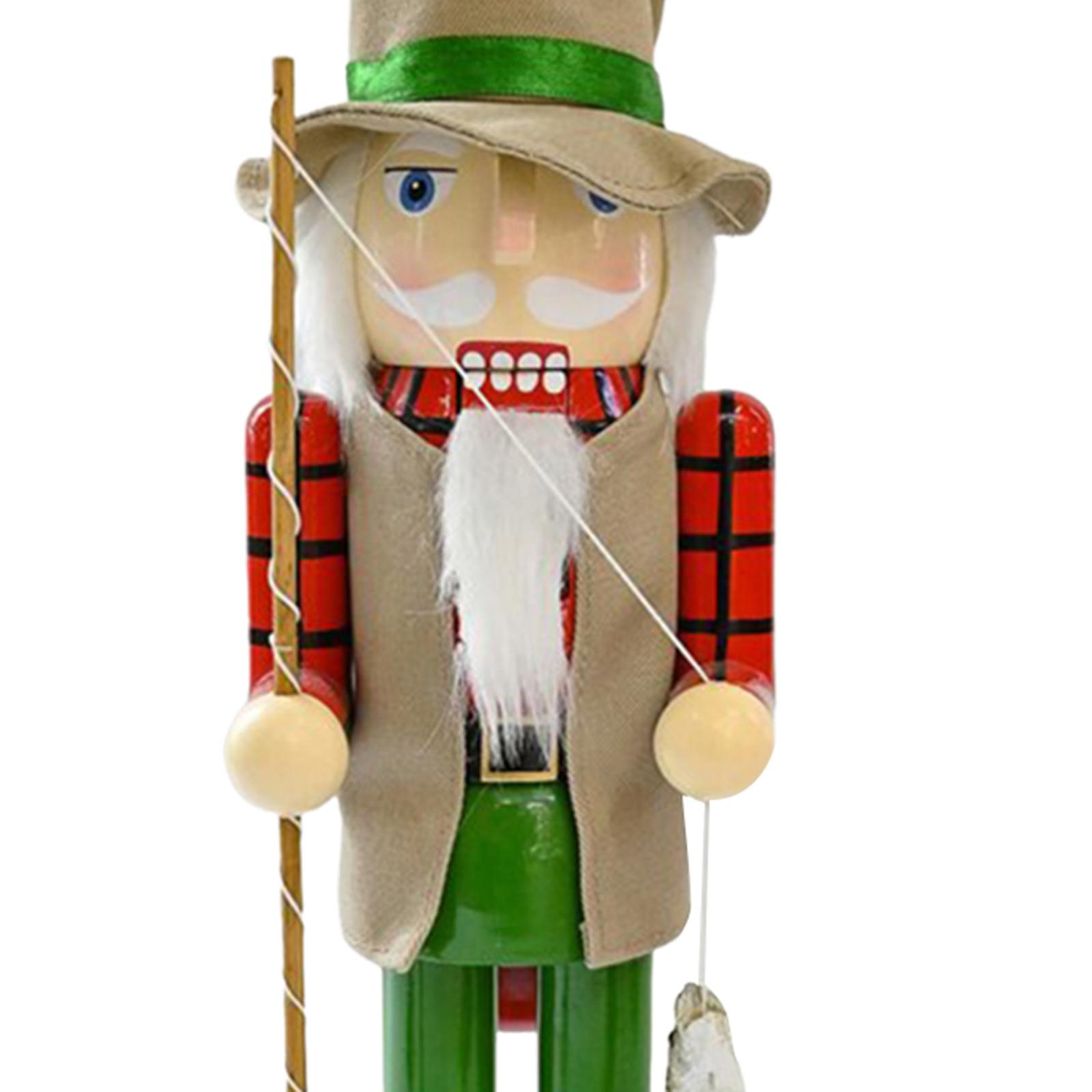 Nutcracker Figurine - Houten notenkraker kerstdecoratie tafeldecoratie kerstnotenkraker