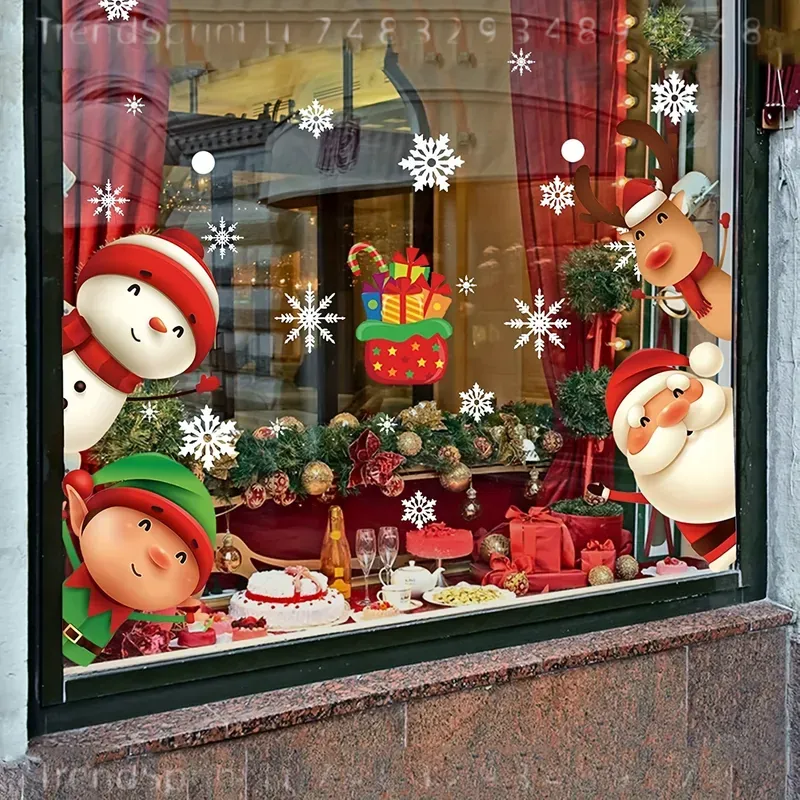 82 stuks Kerst Raamstickers Ke - Snowflake Window Decal recensie en prijs