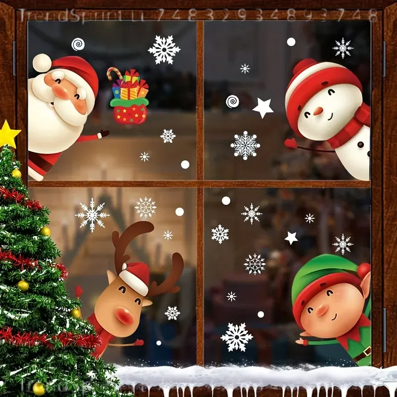 82 stuks Kerst Raamstickers Ke - Snowflake Window Decal recensie en prijs