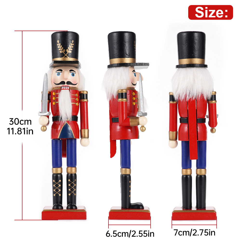 30 cm houten notenkraker ornam - Nutcracker Figurine recensie en prijs
