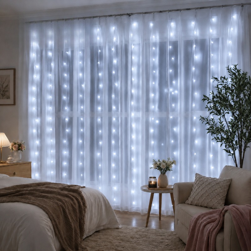 3/4/6m LED-gordijnverlichting, - Led Fairy String Lights recensie en prijs