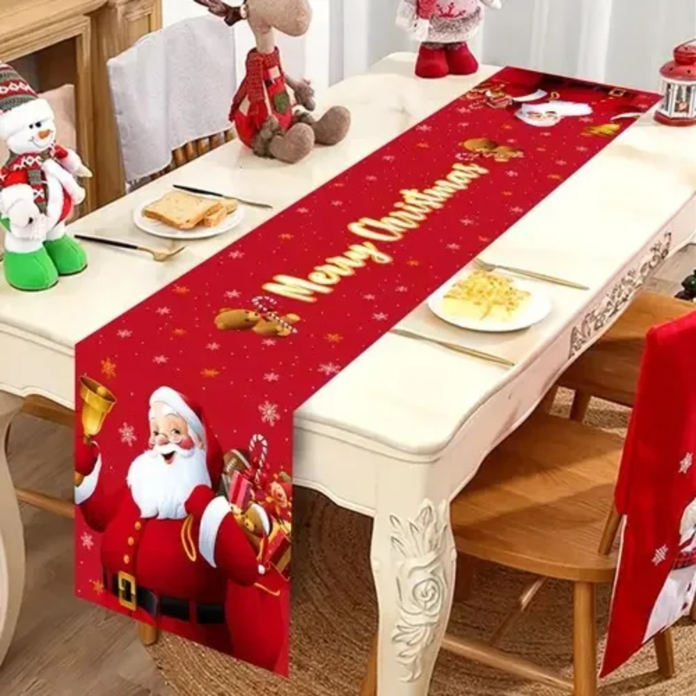 Kersttafelkleed met Kerstman,  - Christmas Table Runner recensie en prijs